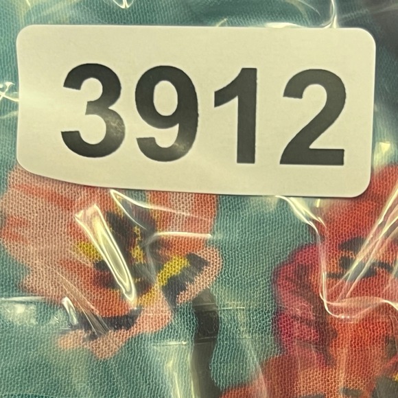 Express Cropped Wrap Top XS Teal Multicolor Floral V-Neck Boho Chic Resortwear - Picture 8 of 8